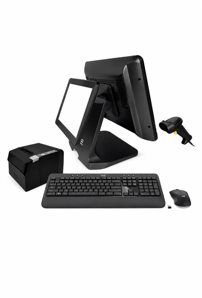 Kit Pos One T2-7000R Touch Con Pantalla Para Cliente+ Teclado Y Mouse+ Impresora Térmica 80mm+ Scanner Laser USB+ Gaveta De Dinero