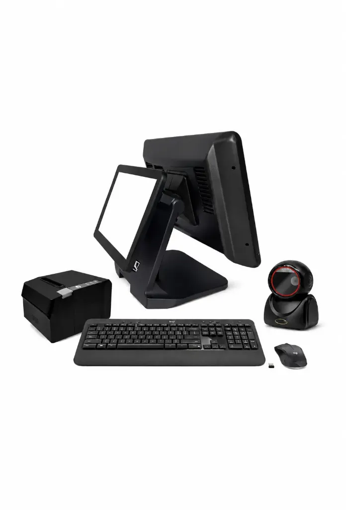 Kit Pos One T2-7000R Touch Con Pantalla Para Cliente+ Teclado Y Mouse+ Impresora Térmica 80mm+ Scanner Sobremesa 2d+ Gaveta De Dinero